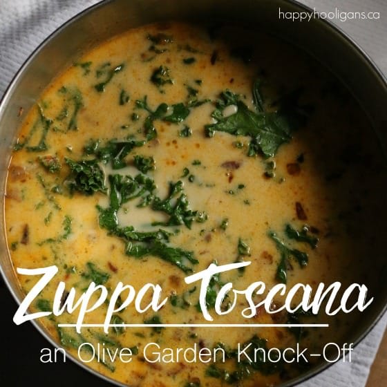 Zuppa Toscana - Olive Garden Knock Off Kale and Sausage Soup Recipe